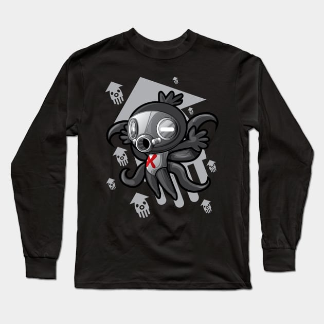 Alien Black x Octopus Long Sleeve T-Shirt by Monkiji321